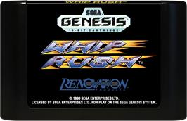 Cartridge artwork for Whip Rush on the Sega Genesis.